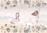 Papier Peint Mural Princesse | Licorne de Rêve et Design Floral