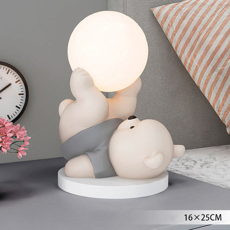Kids Room Table Lamp  Teddy Bear Moon Light Design - Product detail 9