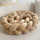 Braided Floor Cushion  Chunky Knit Design in Cream - Product detail 13