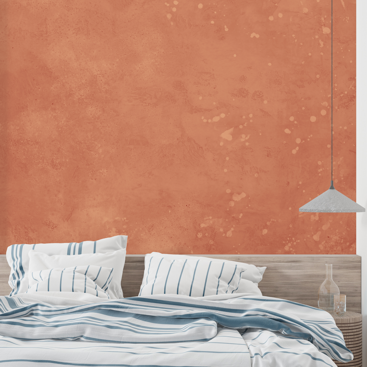 Terracotta Mural Wallpaper | Textured Mediterranean Style