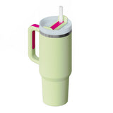 Insulated Travel Mug  Leopard Print Design with Handle  Straw - Product detail 31