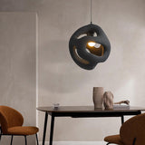 Modern Pendant Light  Sculptural Matte Black Design - Product detail 8