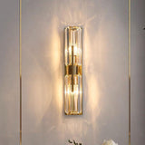 Modern Crystal Wall Light  Linear Glass Panel Design - Product detail 10