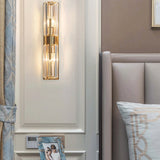 Modern Crystal Wall Light  Linear Glass Panel Design - Product showcase