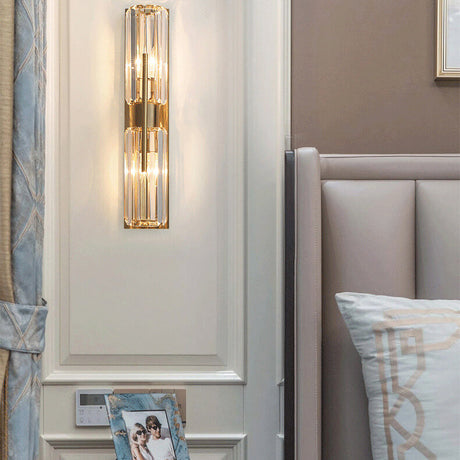 Modern Crystal Wall Light  Linear Glass Panel Design - Product detail 7