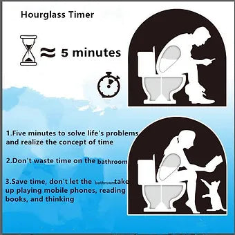 5 Minute Bathroom Timer  Hourglass Sand Clock Design - Product detail 4