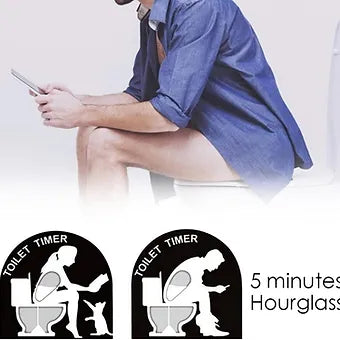 5 Minute Bathroom Timer  Hourglass Sand Clock Design - Product showcase