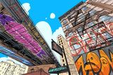 Urban Mural Wallpaper | Street Art Comic Style Design