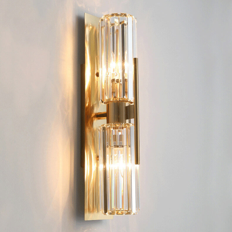 Modern Crystal Wall Light  Linear Glass Panel Design - Product detail 4