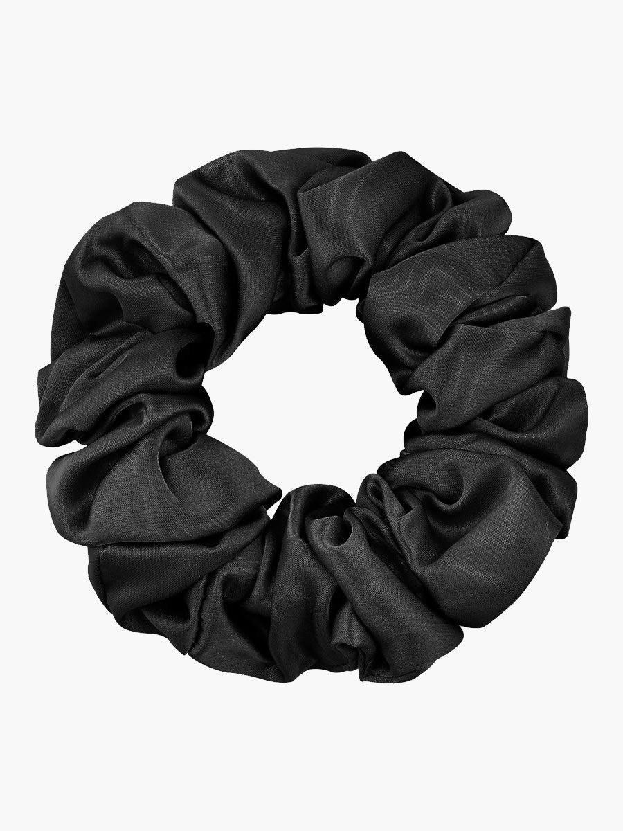 Silk Hair Scrunchie  Premium Mulberry Silk Navy - Product example
