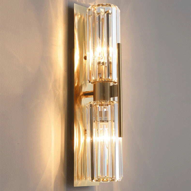 Modern Crystal Wall Light  Linear Glass Panel Design - Product detail 6