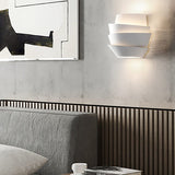 Modern Wall Sconce  Layered Metal Design with Dual Light Effect - Product detail 10
