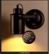 Industrial Wall Sconce  Adjustable Black Iron Design - Product example