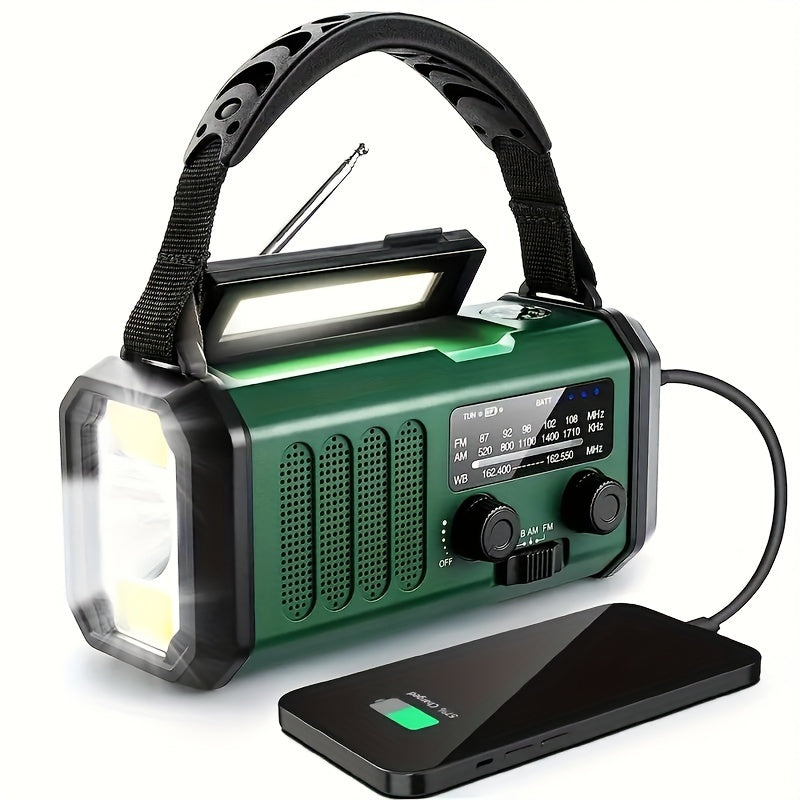 Emergency Radio Kit  Solar Hand Crank Power Bank With NOAA Weather Alert - Product showcase