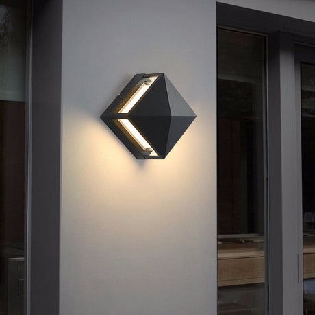 Modern Outdoor Wall Light  Geometric Solar LED Design - Product detail 8