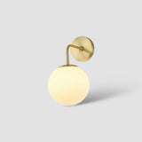 Scandinavian Globe Wall Light  Brass Finish with Adjustable Arm - Product detail 11