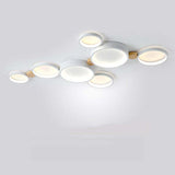 Modern LED Ceiling Light  Gray Metal Triple Ring Design - Product detail 8