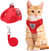 Reflective Cat Harness Set  Safety Mesh Design With Night Visibility - Product detail 6