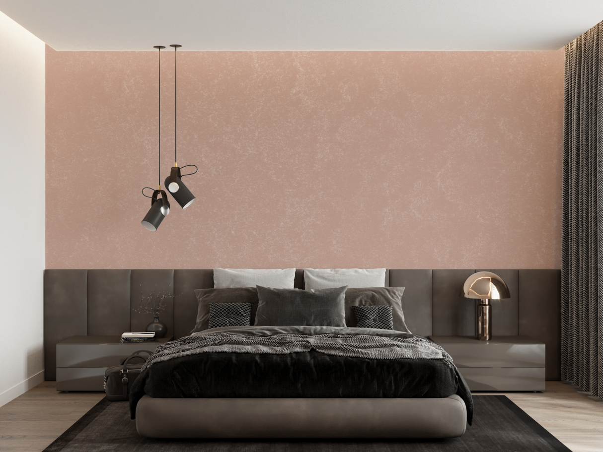 Terracotta Mural Wallpaper | Soft Pink Textured Design