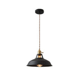 Industrial Pendant Light  Black Metal Dome Shade - Product detail 9