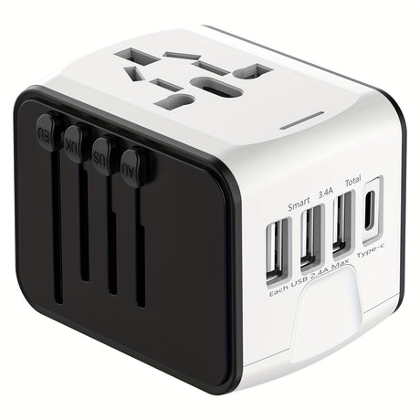 Universal Travel Adapter  4 USB Ports With Type-C Global Charging - Product detail 9