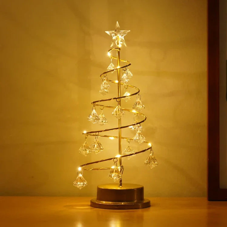 Crystal LED Christmas Tree  Spiral Wire Design with Star Topper - Product detail 5