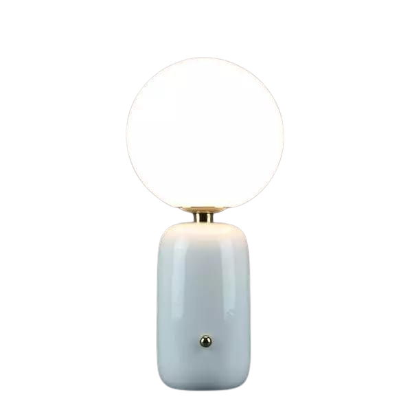Modern Table Lamp  Metallic Base with Globe Shade - Product detail 14