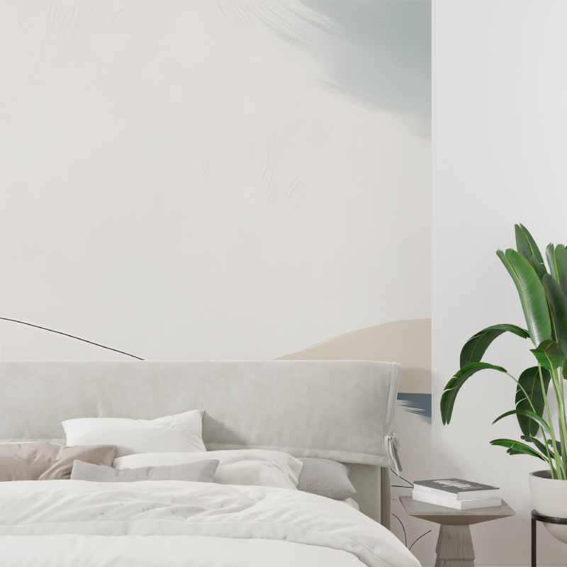 Abstract Mural Wallpaper | Minimalist Watercolor Landscape