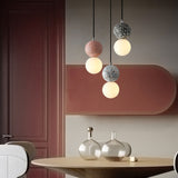 Modern Pendant Light  Terrazzo Globe Glass Shade - Product detail 5