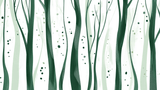 Forest Mural Wallpaper | Modern Green Tree Design