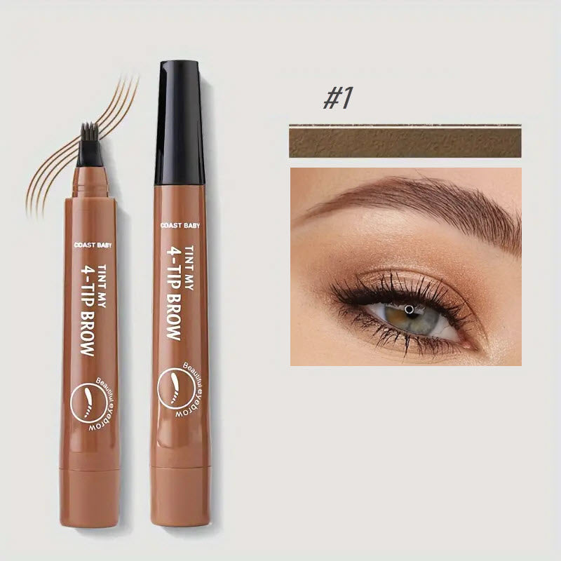 Microblading Brow Pen  Precision 4-Tip Applicator - Product showcase