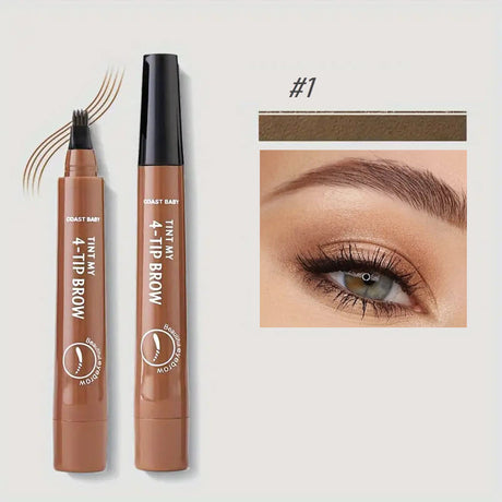 Microblading Brow Pen  Precision 4-Tip Applicator - Product showcase
