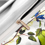 Tropical Bird Duvet Cover Set  Cotton Floral Print Bedding - Product example