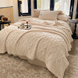 Quilted Taffeta Bedspread  Diamond Pattern All-Season Cover - Detailed view