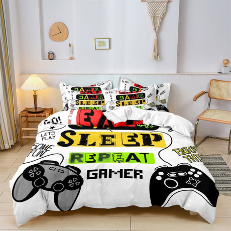 Gaming Bedding Set  Modern Controller Design Pattern - Product showcase