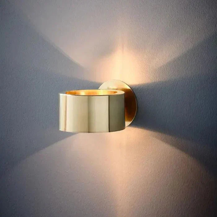 Modern LED Wall Light  Gold Metal Curved Design - Product showcase