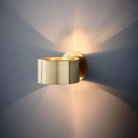 Modern LED Wall Light  Gold Metal Curved Design - Product showcase