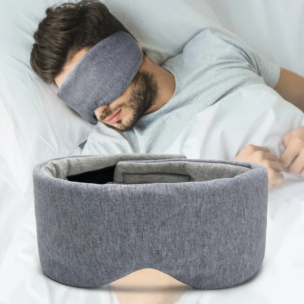 Cotton Silk Sleep Mask  Ergonomic Light Blocking Design - Product example