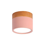 Modern LED Ceiling Light  Wood Trim Black Cylinder - Product detail 23