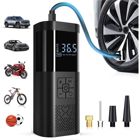 Digital Air Compressor  150 PSI LCD Portable Tire Inflator - Product showcase