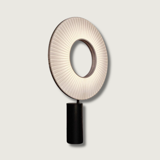 Modern Solar Table Lamp  Ring Light Design - Product showcase