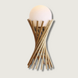 Modern Table Lamp  Twisted Gold Metal Design - Product showcase