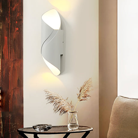 Modern Outdoor Wall Light  Spiral Black Metal Sconce - Product detail 8