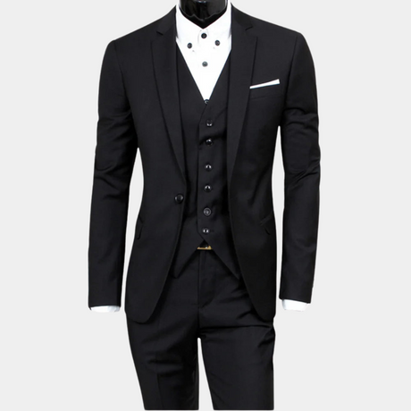 Classic Three Piece Suit  Wine Red Cotton Slim Fit Design - Product detail 6
