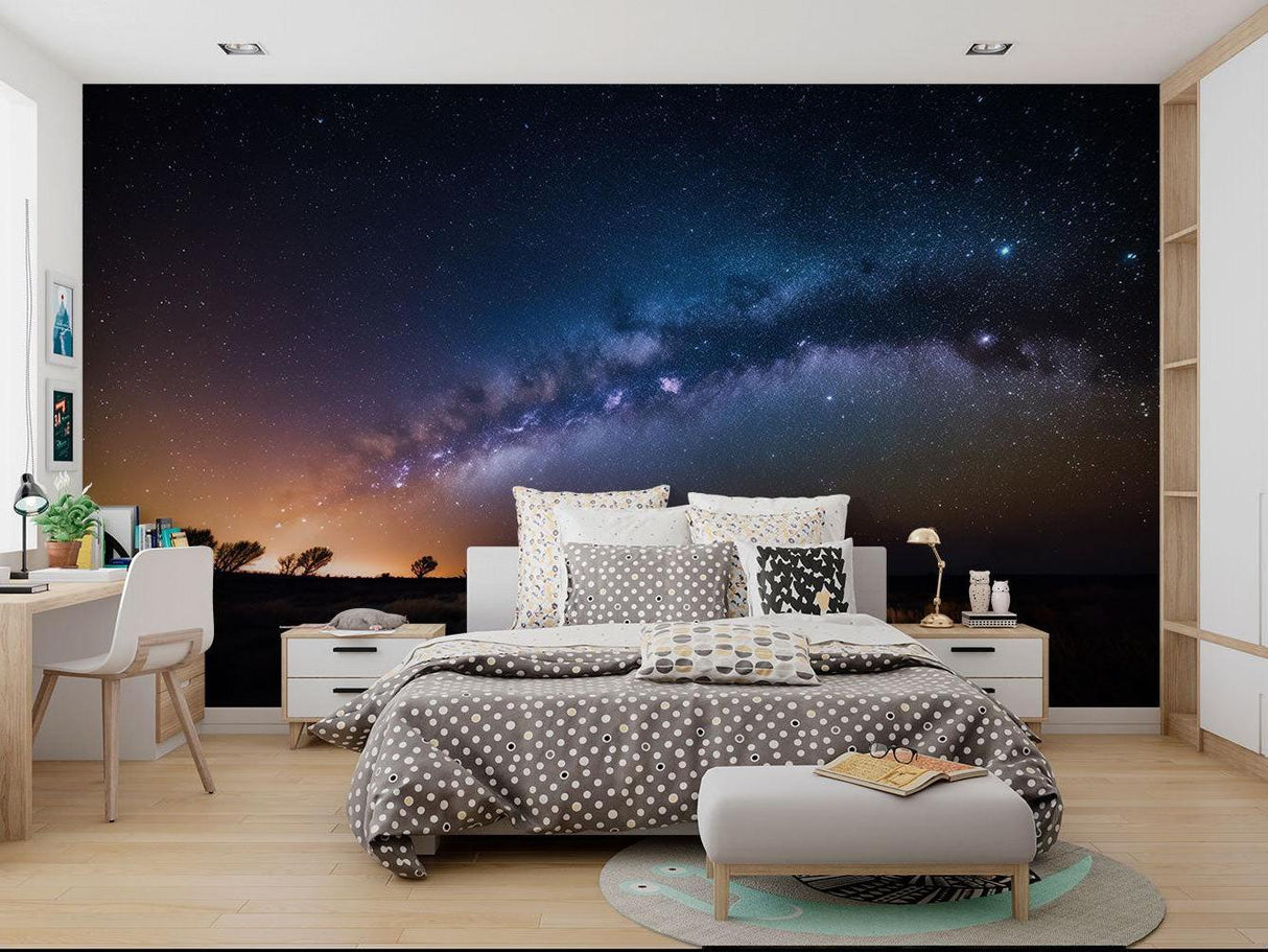Galaxy Mural Wallpaper | Milky Way Night Sky Panorama