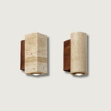 Natural Stone Wall Light  Travertine LED Sconce - Product showcase