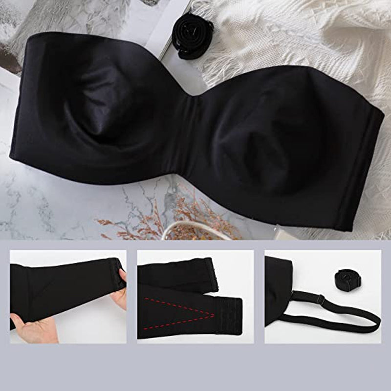 Seamless Bandeau Bra  Versatile Strapless Support - Product detail 8