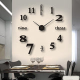 Modern Wall Clock  3D Floating Numbers Design - Product detail 11