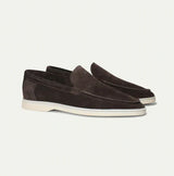 Classic Mens Suede Loafers  Dove Grey Slip-On Design - Product detail 11