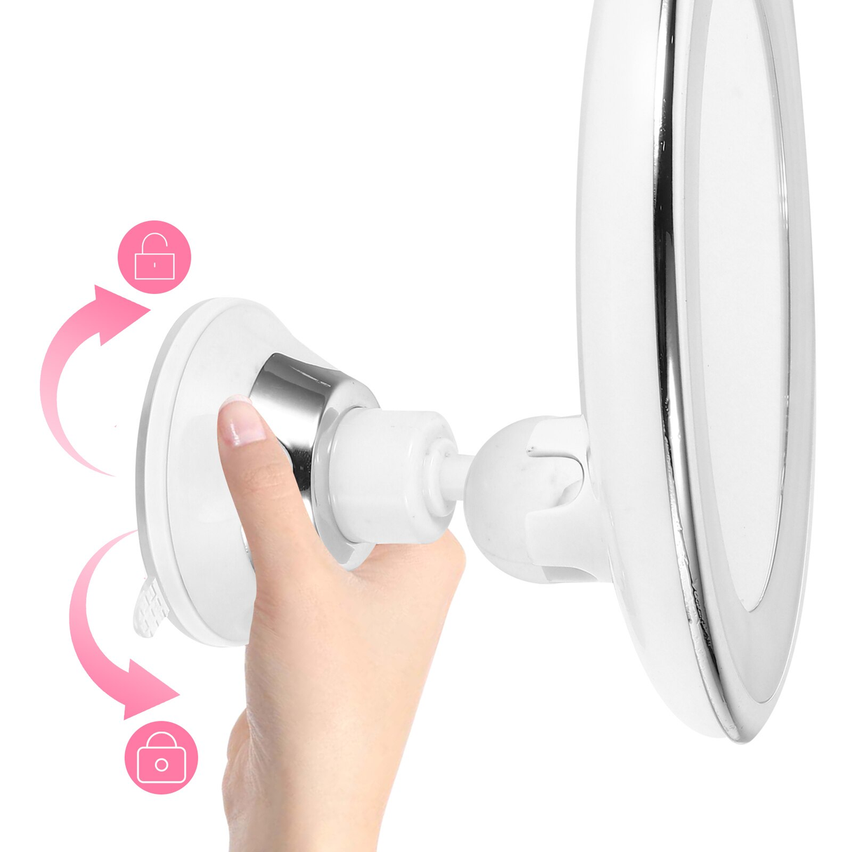 LED Magnifying Mirror  10x Magnification with 360 Rotation - Product detail 5